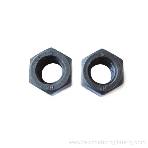 Carbon Steel Black Heavy Hex Structural Nuts
